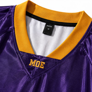 Camiseta Deportiva Unisex de Fútbol Americano Estilo Vintage OEM, Corte Holgado, Uniforme de Equipo Personalizado, Transpirable, Ropa Deportiva de Fábrica - Product Image 4