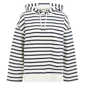 Sudadera con Capucha Extra Grande a Rayas de la Marca Hustle Apparels, Sudadera de Invierno para Mujer, de Algodón y Felpa, con Bolsillo Tipo Canguro, Estilo Casual Urbano - Product Image 1