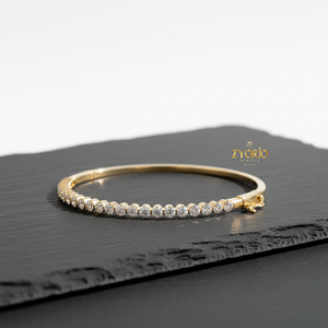 Bracelet tennis classique en argent sterling 925 Zyorio Jewels, plaqué argent, bijoux fins de luxe, cadeau pour femme pour mariage ou fête - Product Image 4