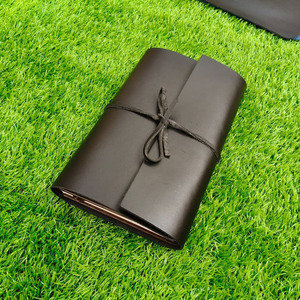 Black Leather Planner <b>Book</b> <b>A5</b> Diary Cover Office Journaling Notebook Latest Design Low Rate Good Material Card Holders Slim <b>Note</b> - Product Image 3