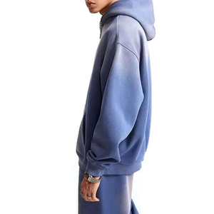 Ensemble de survêtement pour homme avec cordon de serrage à la taille, pantalon de sport à taille ajustable et veste zippée assortie, vêtements de sport confortables - Product Image 3