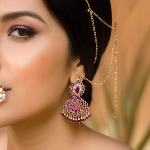 Fashion Earrings Ruby Kemp Single Layer Ear Chains - Product Image 3