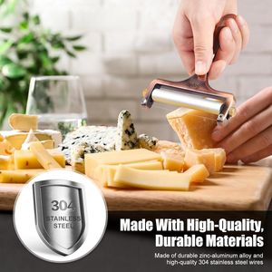 Affettatrice per Formaggio Regolabile in Acciaio Inox con 3 Fili Extra per Cheddar, Gruyere, Raclette, Mozzarella, Utensili per Formaggio in Blocchi - Product Image 2