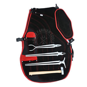 Kit de Herramientas para Herrador con Delantal de Cuero, Pinzas para Callosidades de Cabeza Redonda, Pinzas para Callosidades con Agarre de Acero, Separador de Callosidades Extendido y Martillo de Forja - Product Image 1