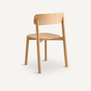 Silla de Comedor Moderna con Respaldo de Madera para Cafetería Universitaria - Product Image 4