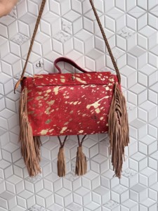 Nouveau concepteur métallique fourrure sacs à main sac à provisions sacs décontractés cheveux sur fourrure cuir sac à main bohème femmes utiliser sac à main - Product Image 3