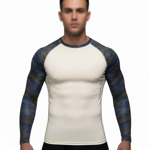 Wholesale Sun Protection Clothing <b>Compression</b> <b>Shirt</b> Rashguard Sublimated Long Sleeve Custom Surf Bjj Rash Guard for Men - Product Image 5