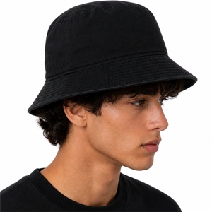 Sombrero de Pescador Unisex Personalizable en Color, de Algodón Suave, Estilo Casual Urbano, con Ala Ancha, para Exteriores, Cómodo y a la Moda - Product Image 4
