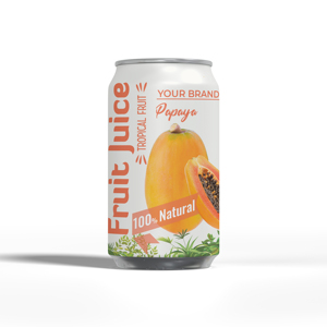 ขวดน้ำซุปข้นแอปเปิ้ลสับปะรดกระป๋องอลูมิเนียมรสผลไม้เขตร้อนรับผลิตจากเวียดนาม - Product Image 5