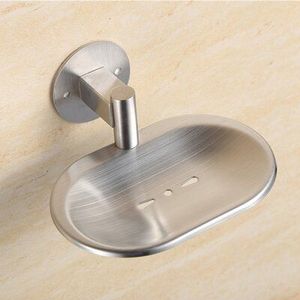 Elegante jabonera metálica para lavabo de baño con estilo abierto para almacenamiento de jabón en barra - Product Image 1