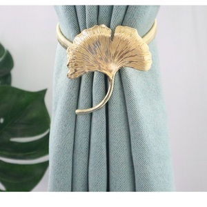 Attache de rideau en forme de branches, attache de rideau en métal, attache de rideau de luxe, support de rideau de fenêtre, pour la maison et l'hôtel, en laiton et aluminium - Product Image 2