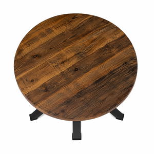 Handmade Traditional Wooden Top <b>Table</b> Iron Base 4 Legs Eco-friendly High Quality Living Room Furniture for Home Hotel - Product Image 2