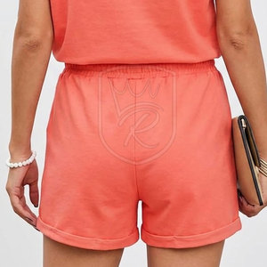 Conjunto Minimalista de Dos Piezas, Estilo Casual, 100% Algodón, Corte Regular, Secado Rápido, Transpirable, Cómodo para el Hogar y Viajes - Product Image 5