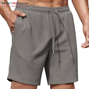 2025 nuevos pantalones cortos 100% de algodón de alta calidad para hombres, pantalones cortos atléticos de peso pesado para hombres - Product Image 1