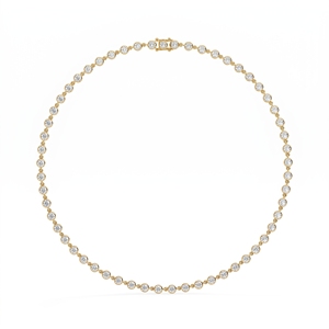 Collier tennis en diamant Célestine de qualité supérieure pour hommes et femmes, diamants de laboratoire, argent sterling, 9KT, 10KT, 14KT, 18KT |   16 pouces - Product Image 1