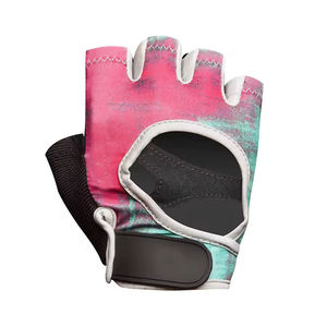 Wholesale Unisex Half-Finger PU Gym <b>Gloves</b> with Adjustable Wrist Strap Non-Slip for Sports <b>Weight</b> Lifting Bodybuilding Running - Product Image 3