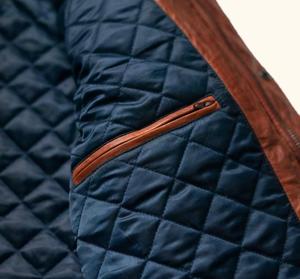 Blouson Aviateur Matelassé Marron pour Homme – Manteau Bomber d'Hiver à Double Boutonnage, Col Montant, Boutons sur le Devant, Poches, Vêtement d'Extérieur Uni - Product Image 2