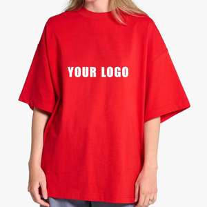 เสื้อยืดโอเวอร์ไซส์สำหรับผู้หญิงไซส์ใหญ่ สีชมพู คอกลม แขนสามส่วน ยาว สีพื้น - Product Image 5