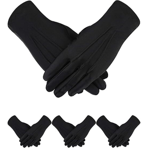 Brand New 2026 <b>Men</b> Women White Full Finger Wrist Smooth Evening Party Formal Bridal Stretch High Quality White Cotton <b>Gloves</b> - Product Image 5