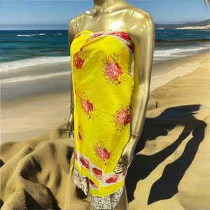 100% Cotton Voile Printed Pareo Beach Sarong Made Customized in Different Materials Cotton, Chiffon, Polyester Are Made in India - Product Image 1