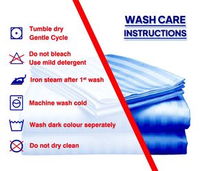 400 TC Striped 100% Sábana de algodón puro en blanco Premium Sábana plegada portátil de lino de calidad premium - Product Image 3