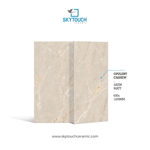 Carreaux de sol et de mur en porcelaine émaillée polie, aspect marbre satiné mat, haute qualité, 600x1200mm, pour salle de bain et salon - Product Image 2