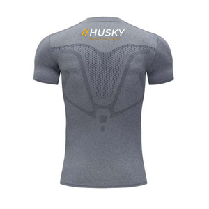 Camiseta Deportiva para Hombre, Absorbente de Humedad, Transpirable, de Secado Rápido, para Running, Baloncesto, Tejido Sólido - Product Image 1