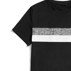 Men's Summer Fashion Short Sleeve Sportswear Ink Print T Shirts Shorts 2 PC <b>Sets</b> Men Casual Sports Suits Male Clothing - Product Image 4