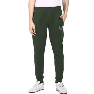 Pantalones de correr de lana de algodón 100% para hombre, banda elástica suave, cordón de tracción personalizado, logotipo bordado, fabricante de servicio OEM medio - Product Image 1