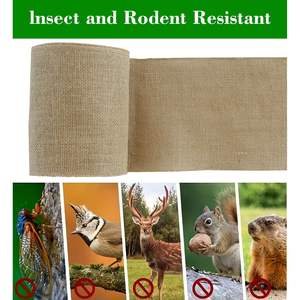 2 rouleaux de 7,9 pouces * 16,4 pieds de ruban de jute biodégradable pour le tronc des arbres, matériel de jardinage, protège du vent, du soleil, refroidissement extérieur - Product Image 6