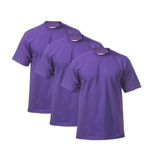 T-shirt décontracté en maille pour homme, col rond, manches courtes, coupe classique, couleur bordeaux unie, 100 % coton, respirant, séchage rapide, anti-plis - Product Image 5