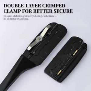 Red Handle Stainless Steel Single Blade Razors for <b>Bikini</b> Hair Removal ABS Plastic Grip - Product Image 3