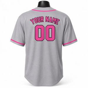 Nouvelle arrivée, maillot de baseball pour homme de haute qualité, 100% polyester, avec 2 boutons, respirant, design patchwork, taille personnalisée, logo sur le devant - Product Image 4