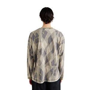 เสื้อยืดคอกลมแขนยาวพิมพ์ลายโลโก้ตามสั่ง พิมพ์ดิจิทัล ผ้าเจอร์ซีย์ทอจากผ้าฝ้าย 100% เป็นมิตรกับสิ่งแวดล้อม ระบายอากาศได้ดี สไตล์ลำลองสำหรับผู้ชาย - Product Image 5