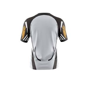 Ensemble uniforme de golf pour homme imprimé par sublimation, séchage rapide, manches courtes, col rond, style sportif, design color block, short à taille élastique - Product Image 6