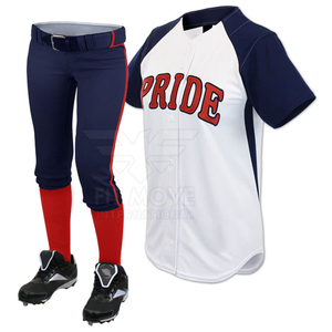 Maillot de baseball personnalisé à rayures blanches et noires, col en V, nom et numéro personnalisés, uniforme de softball - Product Image 3