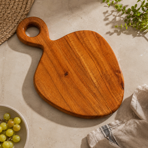 Handcrafted Wooden Decorative Tray with Round Handle | Natural Wood Accent Display Board for <b>Table</b> Centerpiece Home Decor - Product Image 5