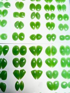 TASBIYA GEMS - Piedras Preciosas de Ónix Verde Natural, Corte Rosa, Facetadas por un Lado, 150 Quilates, para la Elaboración de Joyas - Product Image 6