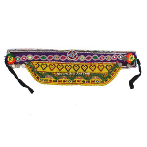 Cinturón Vintage para Danza del Vientre, Cinturón de Cintura Tradicional Afgano Kuchi Tribal BB034A Old Banjara Real Vintage, Cinturones con Cuentas Hechos a Mano - Product Image 1