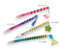 Stylos en plastique mignons et élégants de 0.5mm pour la largeur d'écriture de papeterie promotionnelle d'école et de bureau