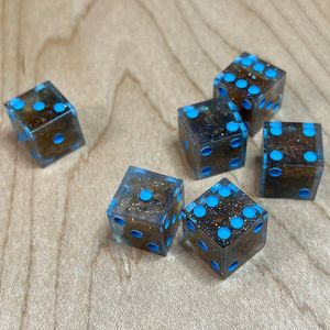 TAQI CRAFT INTERNATIONAL Artisan Crafted Resin Wood <b>Dice</b> <b>Set</b> Custom Epoxy Resin Wooden <b>Dice</b> Premium Tabletop Decorative Resin - Product Image 4