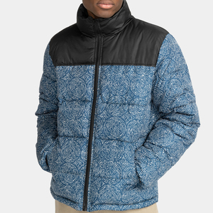 Winter New Arrival Streetwear Canvas <b>Slim</b> <b>Fit</b> Breathable Long Sleeve Puffer Men's <b>Jacket</b> with Customized Logo Printed Wholesale - Product Image 1