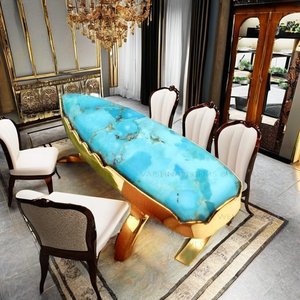 แหวนพลอยเทอร์ควอยส์สีฟ้าธรรมชาติขนาด10X30มม. ล้านล้าน925เงินสเตอร์ลิง - Product Image 1