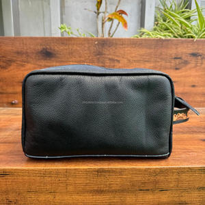 Nouveau Western usiné en cuir de vachette élégant maquillage cosmétique boîte de rangement vente chaude pochette à bijoux, vanité salle de bain organisateur boîte - Product Image 5