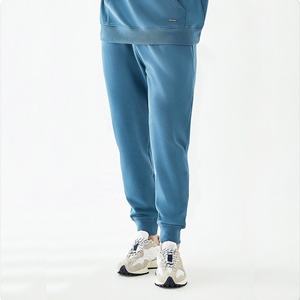 Alta calidad 360gsm 100% algodón cordón cónico Streetwear Joggers con bolsillos Athleisure pantalones de chándal pantalones de salón para hombres - Product Image 1