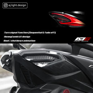 Fabriqué à Taiwan Assurance qualité systèmes d'éclairage de moto feux arrière rouges LED noirs pour Cygnusx - Product Image 6