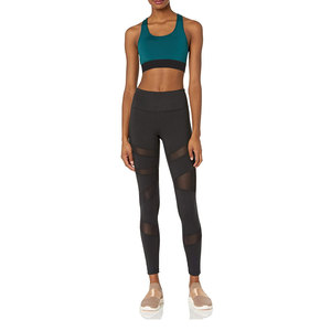 Women's Light <b>Blue</b> Printed Scoop Neck Sports <b>Bra</b> Elastic Waist Moisture Wicking Breathable Regular Custom Team Logo Summer All - Product Image 1