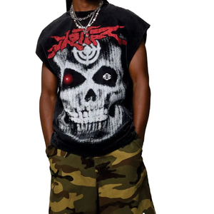 Camiseta Deportiva Unisex Extra Grande sin Mangas, Ligera, Transpirable, Antibacteriana, con Estampado Gráfico, de Spandex/Poliéster - Product Image 4