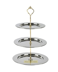 โต๊ะวางเค้กโลหะสีทองแบบสั่งทำตกแต่งงานแต่งงานงานแต่งงานไม่เหมือนใครโดยผู้ส่งออกอินเดียสำหรับพื้นที่สำนักงานหรืองานแต่งงาน - Product Image 2