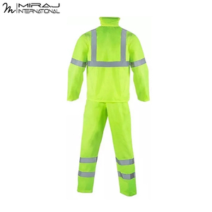 Traje Impermeable Reflectante de Alta Visibilidad Personalizado OEM ODM, Conjunto de Ropa de Trabajo de Seguridad para Construcción y Obras Viales - Product Image 3